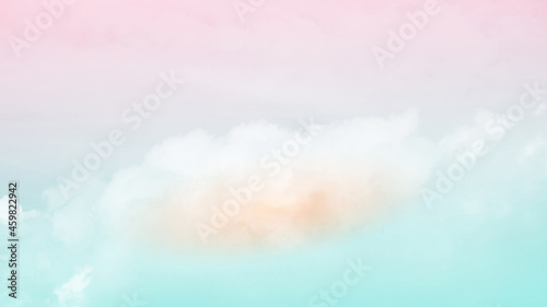 soft blurred artistic cloudy sky with pastel gradient color, nature abstract background © Ratana21