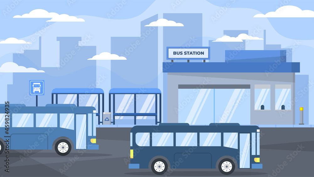 Bus Station -  Exxterior Scenes
