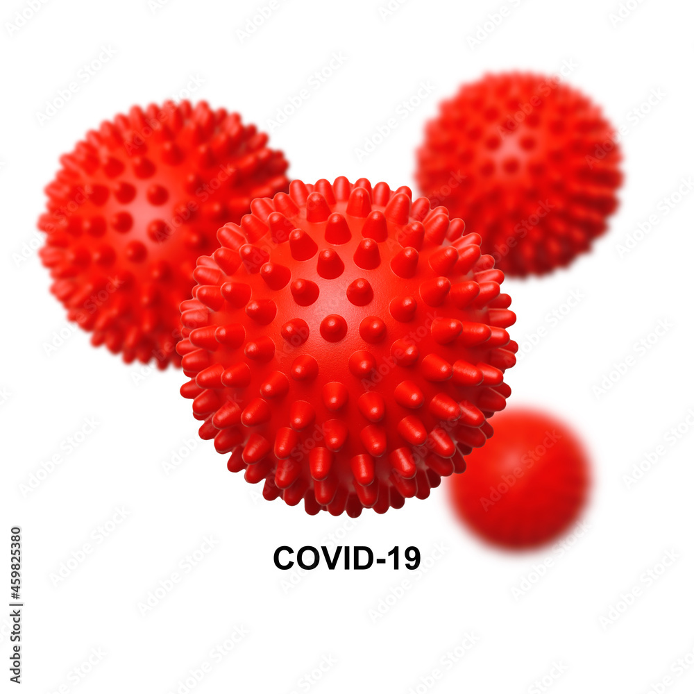 Abstract flu COVID-19 virus on white background. Coronavirus, influenza virus infection. Abstract flu COVID-19 virus on white background. Coronavirus, influenza virus infection.