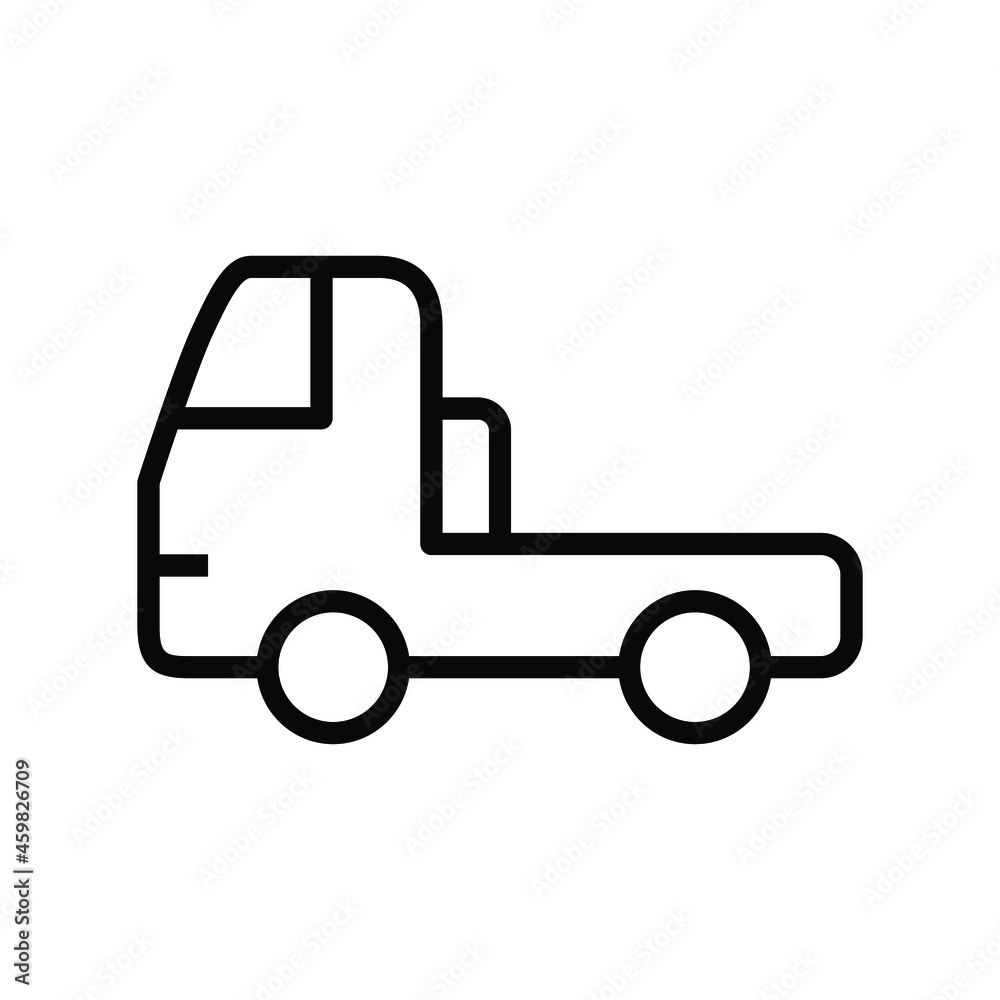 Semi-trailer truck icon vector graphic Semi-trailer truck icon vector graphic