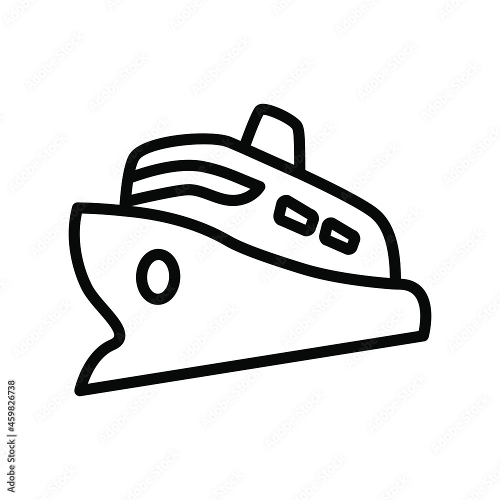 Cruise ship icon vector graphic Cruise ship icon vector graphic
