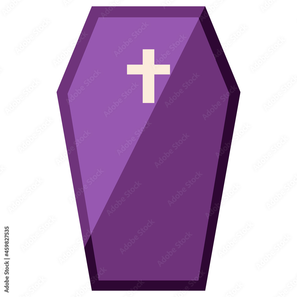 Obraz premium Flat icon illustration of halloween spooky items. Vector illustration