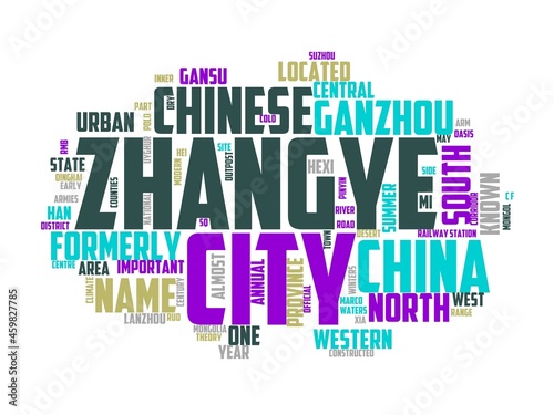 zhangye wordcloud concept, wordart, sandstone,travel,zhangye,scenic photo