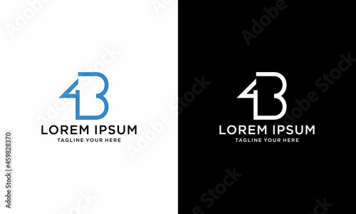 Letter 4b logo icon design vector. monogram logo vector template.