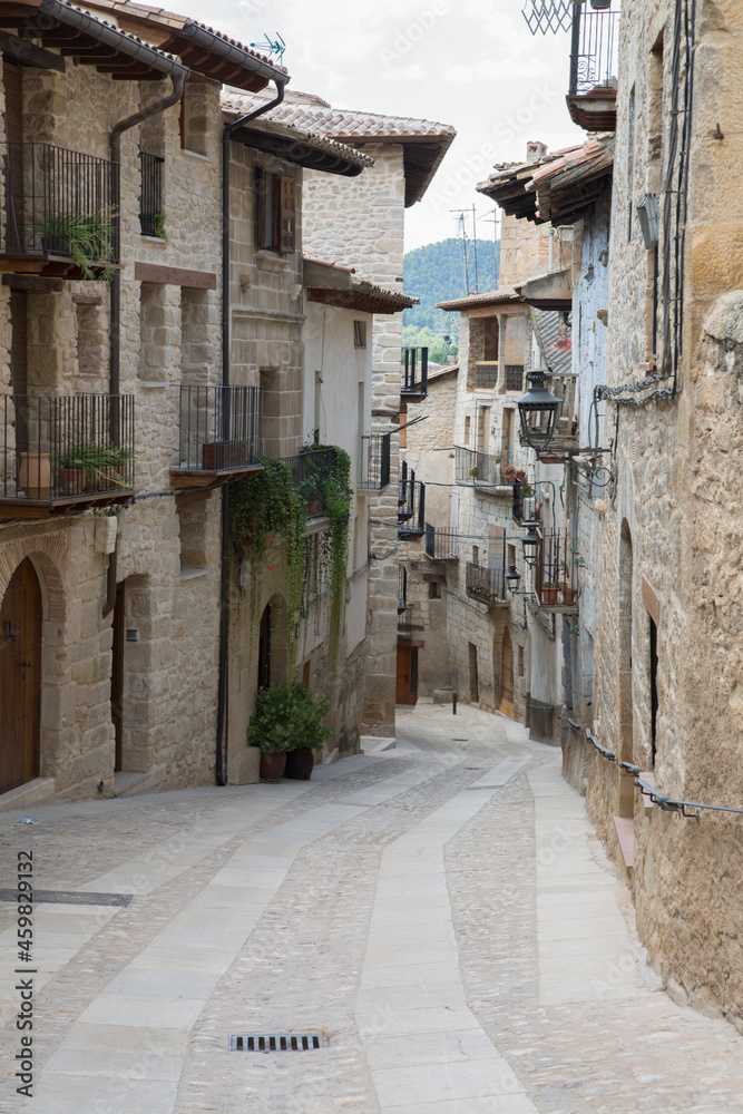 Street and Buildings in Valderrobres, Aragon