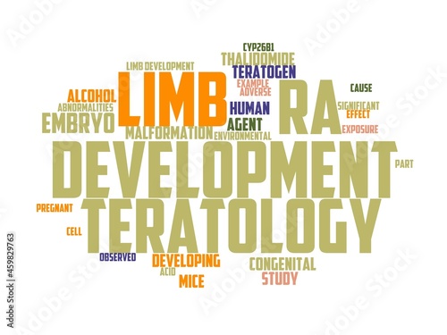 teratology wordcloud concept, wordart, teratology,background,illustration,symbol photo