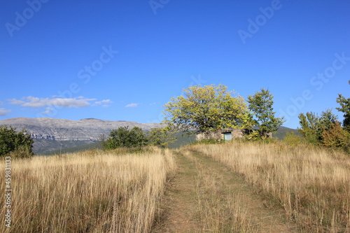 beautiful, large reservoir called perucko jezero, close to Cetina and the town Sinj, Croatia, Europe 