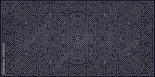 Vector abstract silver background. Art deco wedding, party pattern, geometric ornament, linear style. Horizontal orientation.
