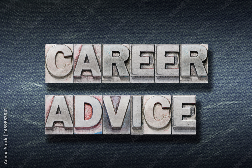 Naklejka premium career advice den