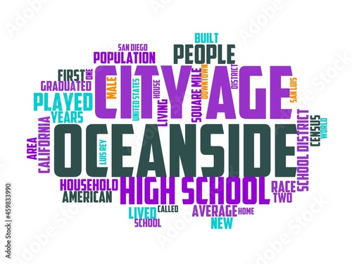 oceanside wordcloud concept, wordart, oceanside,california,sky,ocean