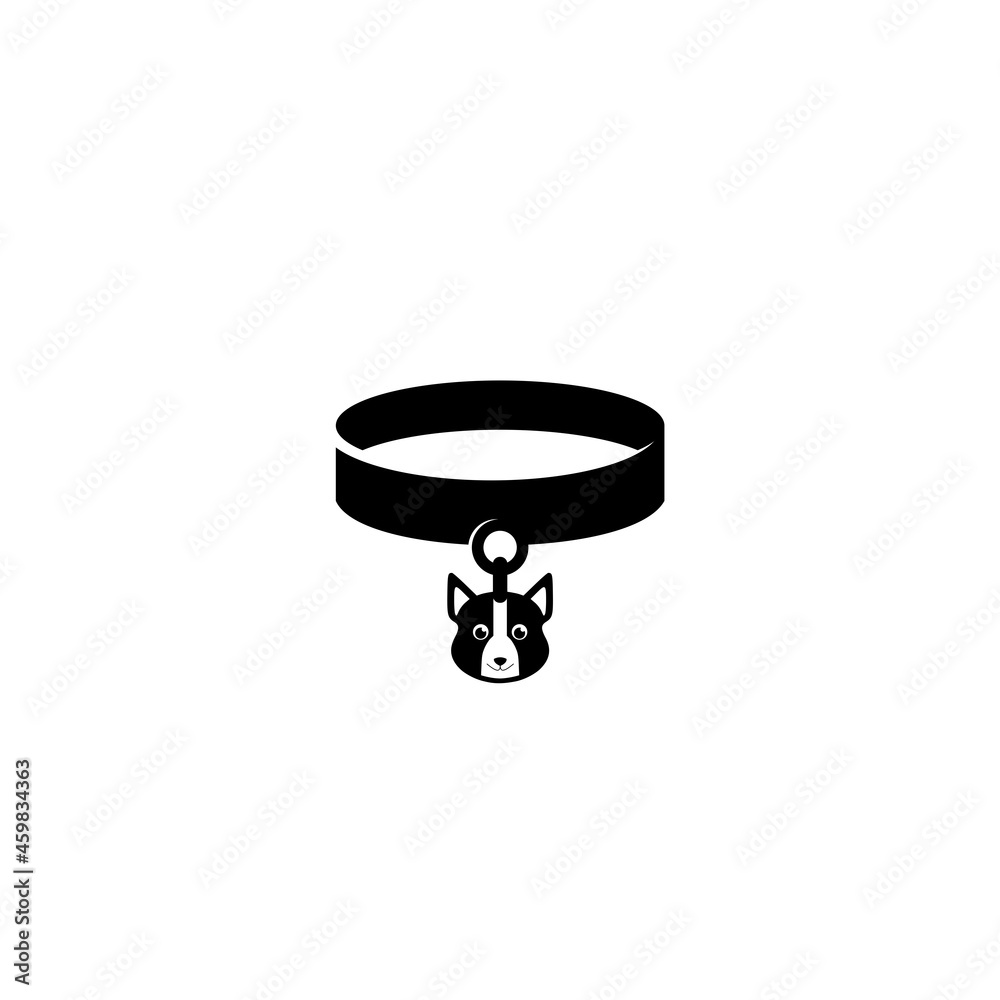 Dog collar icon isolated on white background