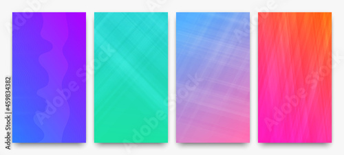 Modern colorful gradient background with lines