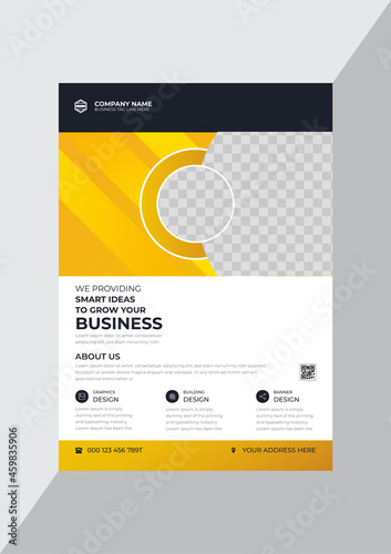 Classic corporate business agency flyer design template