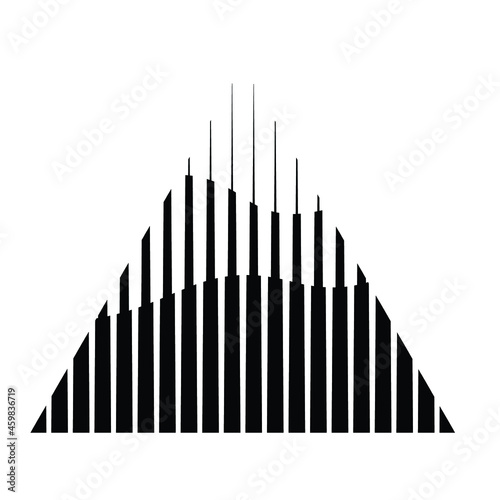 Lines Vector Triangle Background . Modern Geometrical Design Template .