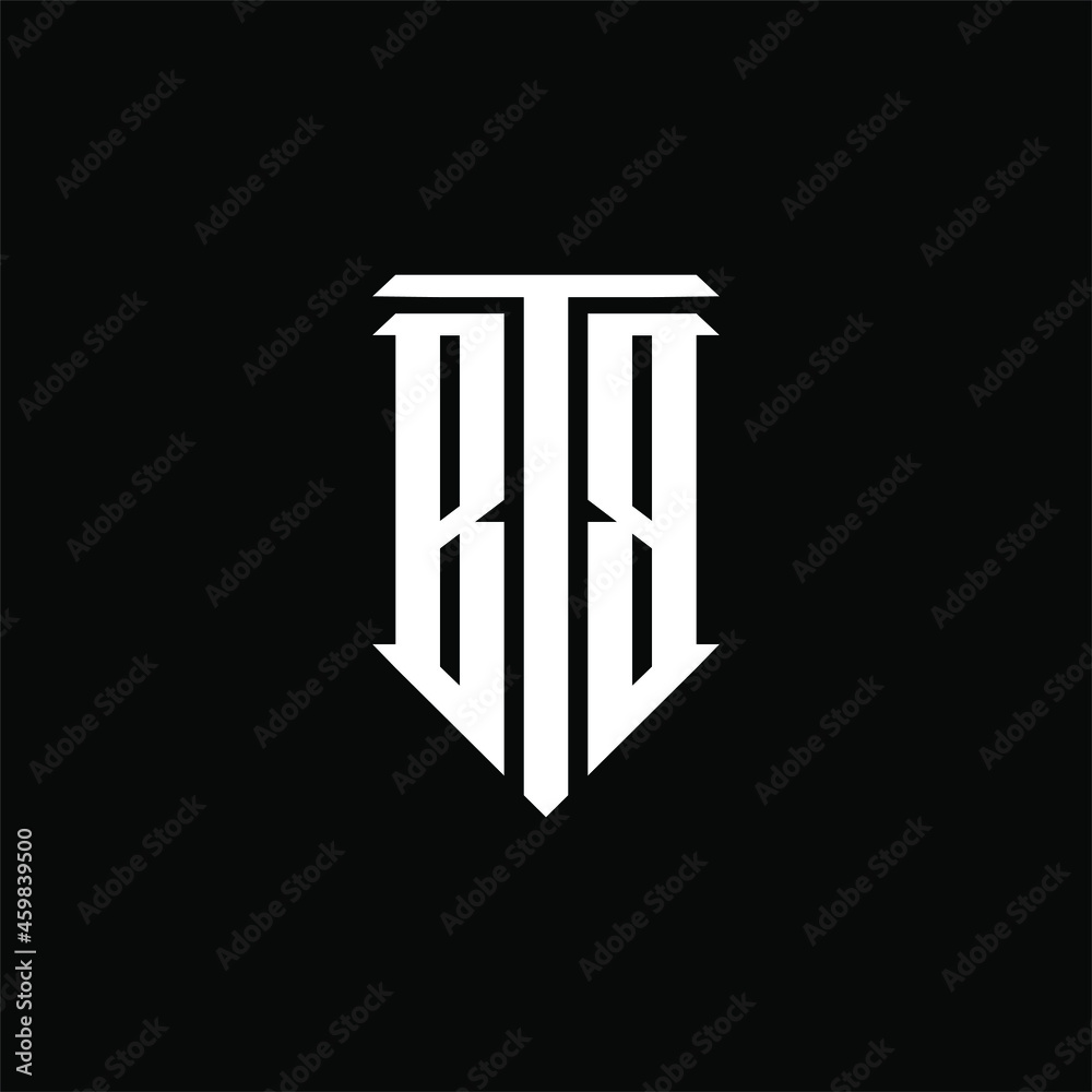 BTB initial monogram logo in black and white
BTB initial monogram logo in black and white