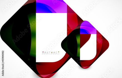 Minimal background. Abstract square shape with round corners created with wavy forms. Vector Illustration For Wallpaper, Banner, Background, Landing Page Free Download Minimal background. Abstract square shape with round corners created with wavy forms. Vector Illustration For Wallpaper, Banner, Background, Landing Page - GFXLoad