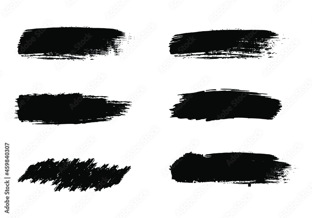 Set of grunge paintbrush vector design illustrations. paintbrush stroke vector collections, Set of grunge paintbrush vector design illustrations. paintbrush stroke vector collections,