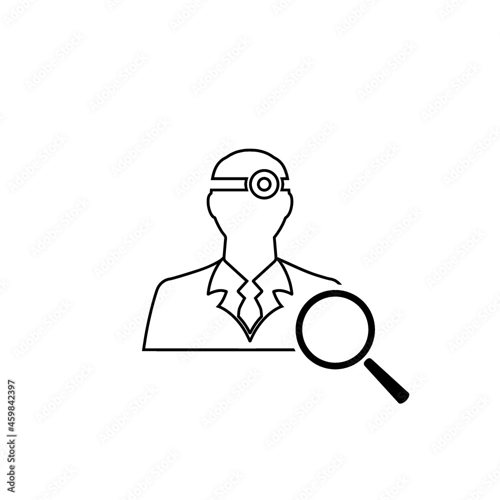 Doctor icon isolated on white background Doctor icon isolated on white background