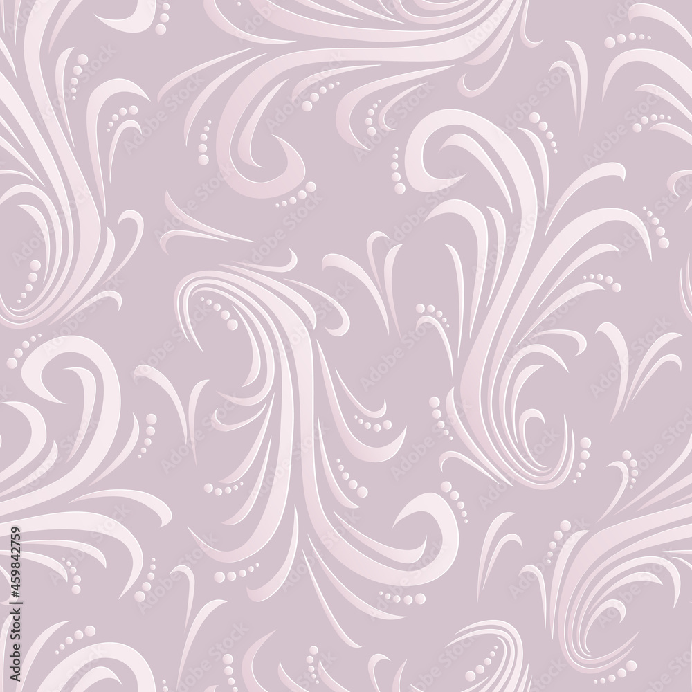 Floral background. Seamless pattern for greeting card decoration. Pattern for continuous replicate. Vector illustration