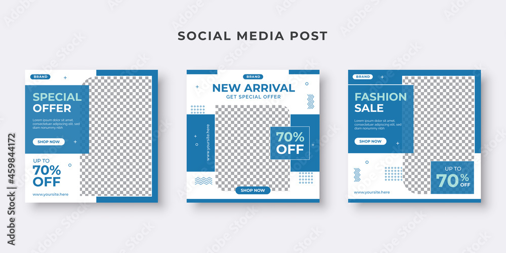 Fashion store social media post template Fashion store social media post template