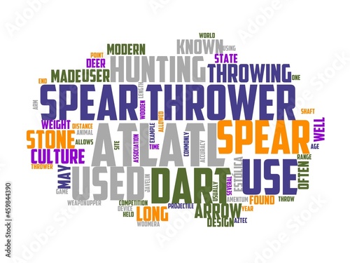 atlatl wordcloud concept, wordart, nature,nevada,usa,desert,petroglyphs