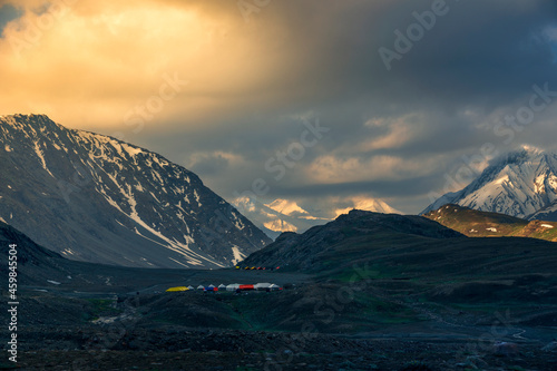 sunrise over the mountains