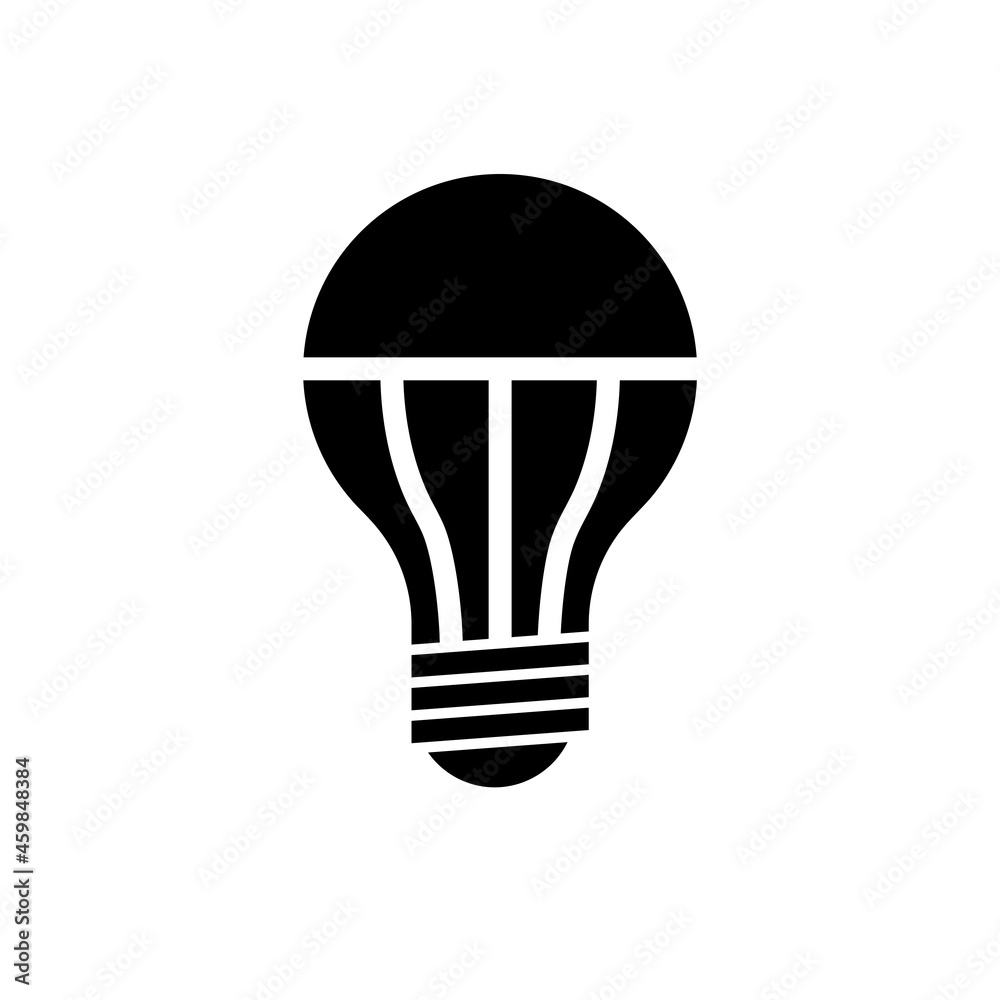 Fototapeta premium Led lamp icon isolated on white background