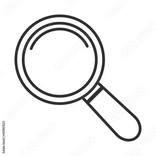 Search icon vector isolated on white background.