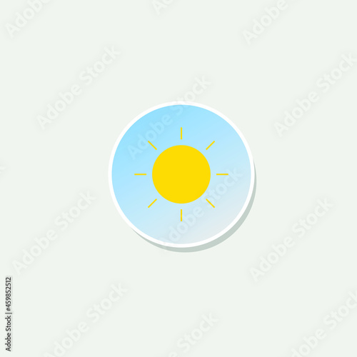 sun, weather forecast icon