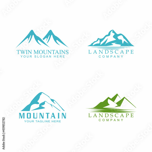 Mountain icon Logo Template Vector illustration design