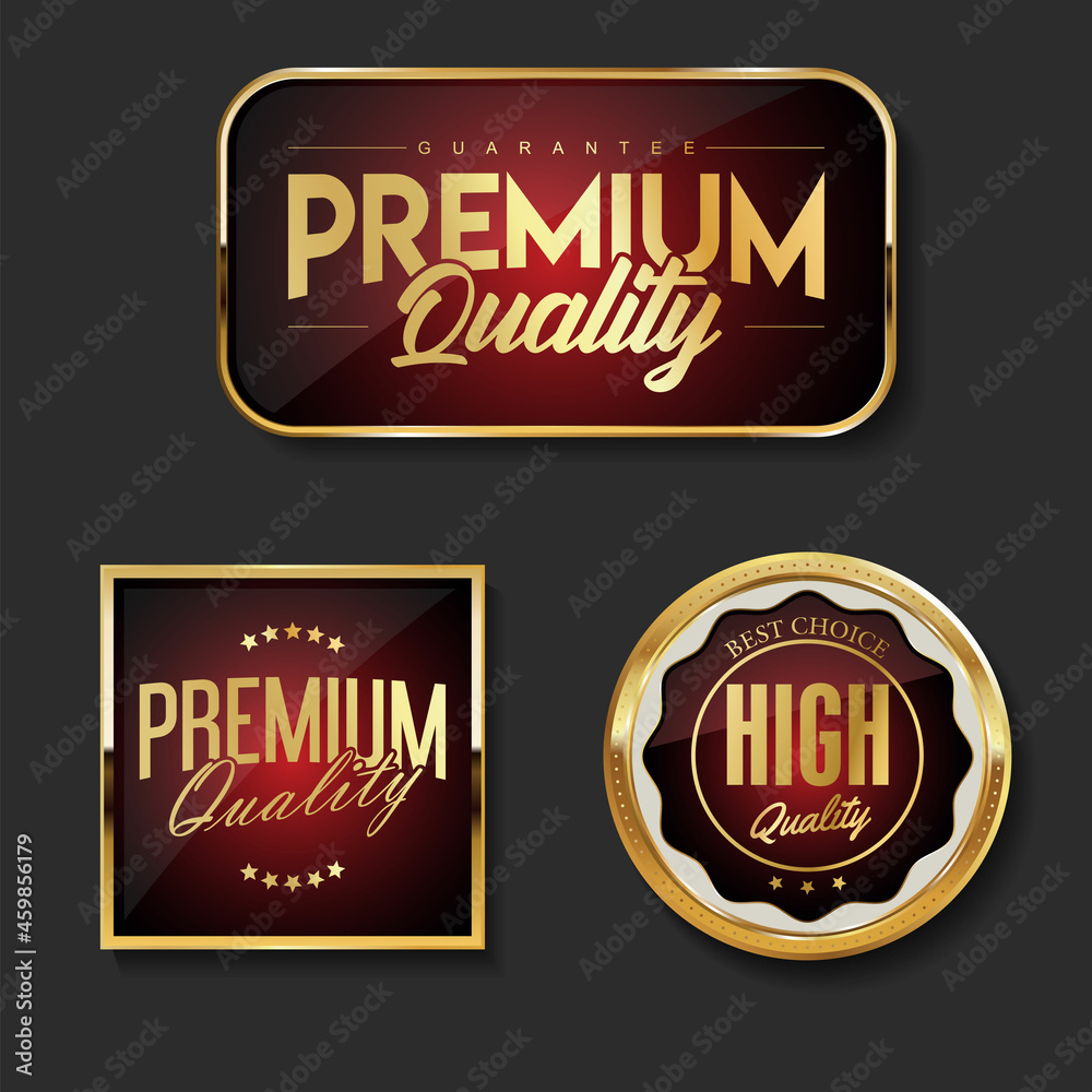 Collection of premium quality badge and labels template  
