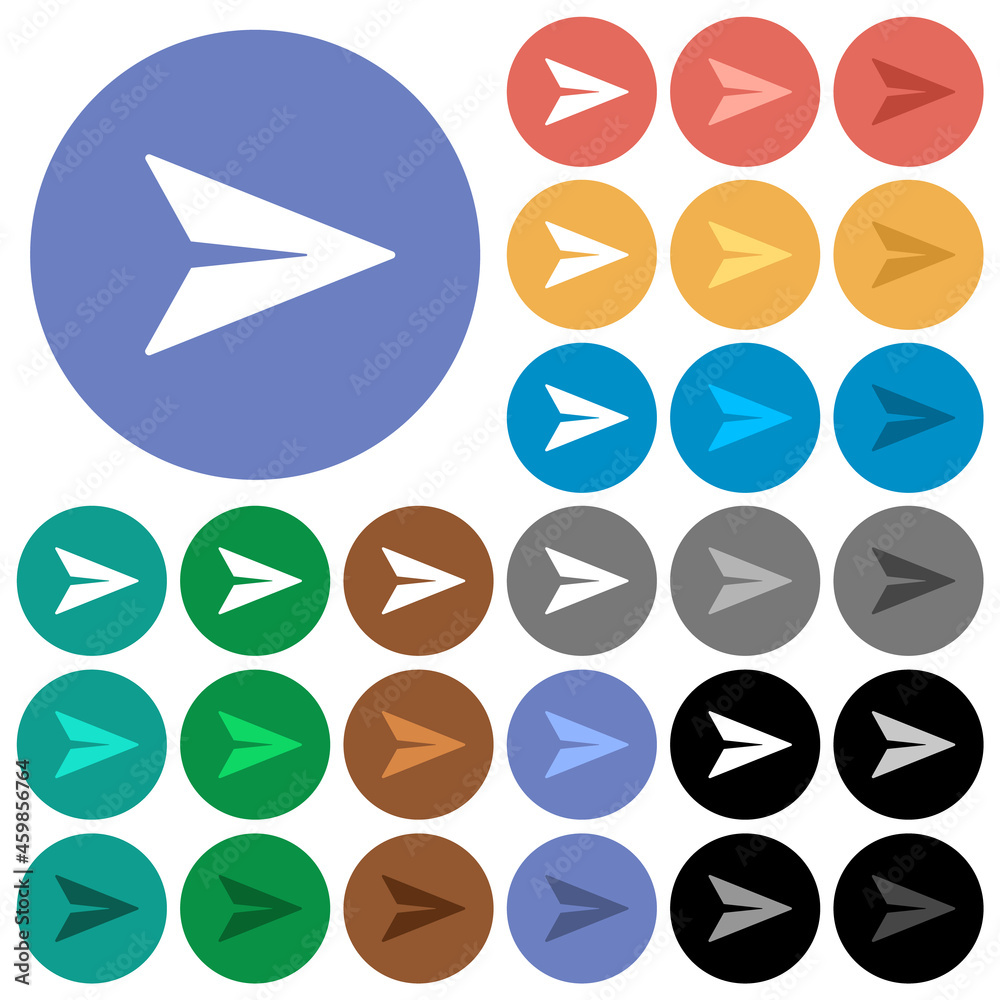 Send message solid round flat multi colored icons Send message solid round flat multi colored icons
