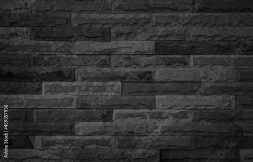 Abstract dark brick wall texture background pattern, Empty brick wall surface texture design backdrop decoration.