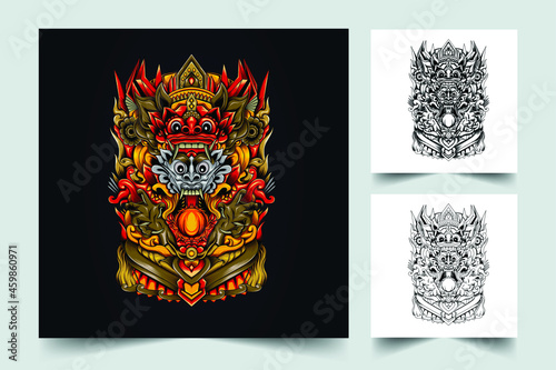 Barong and Rangda - Indonesian culture