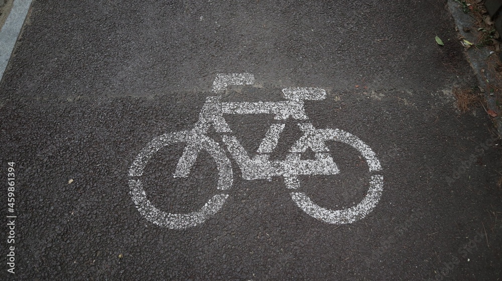 bicycle lane sign bicycle lane sign
