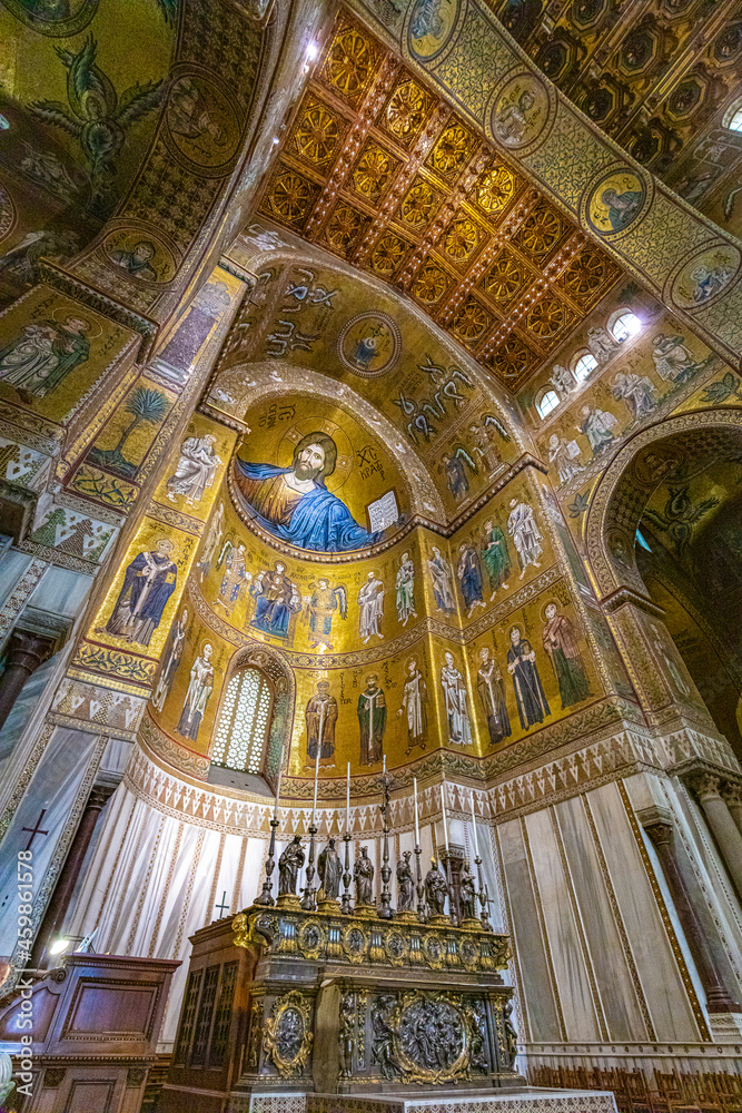 Interior of the Cathedral of Monreale.