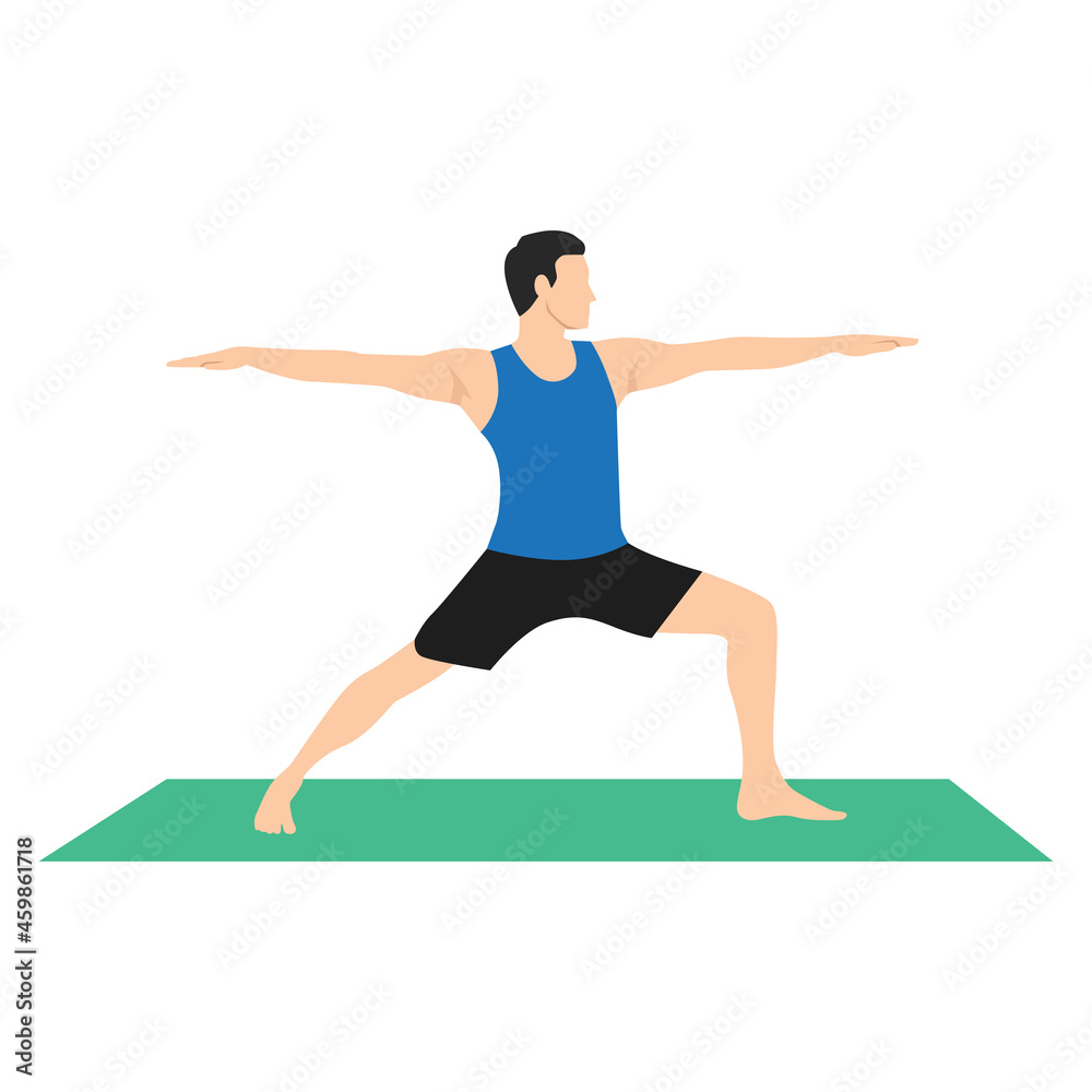 Woman Yoga Poses Vector Illustration Cartoon Stock Vector (Royalty Free)  2155102229 | Shutterstock