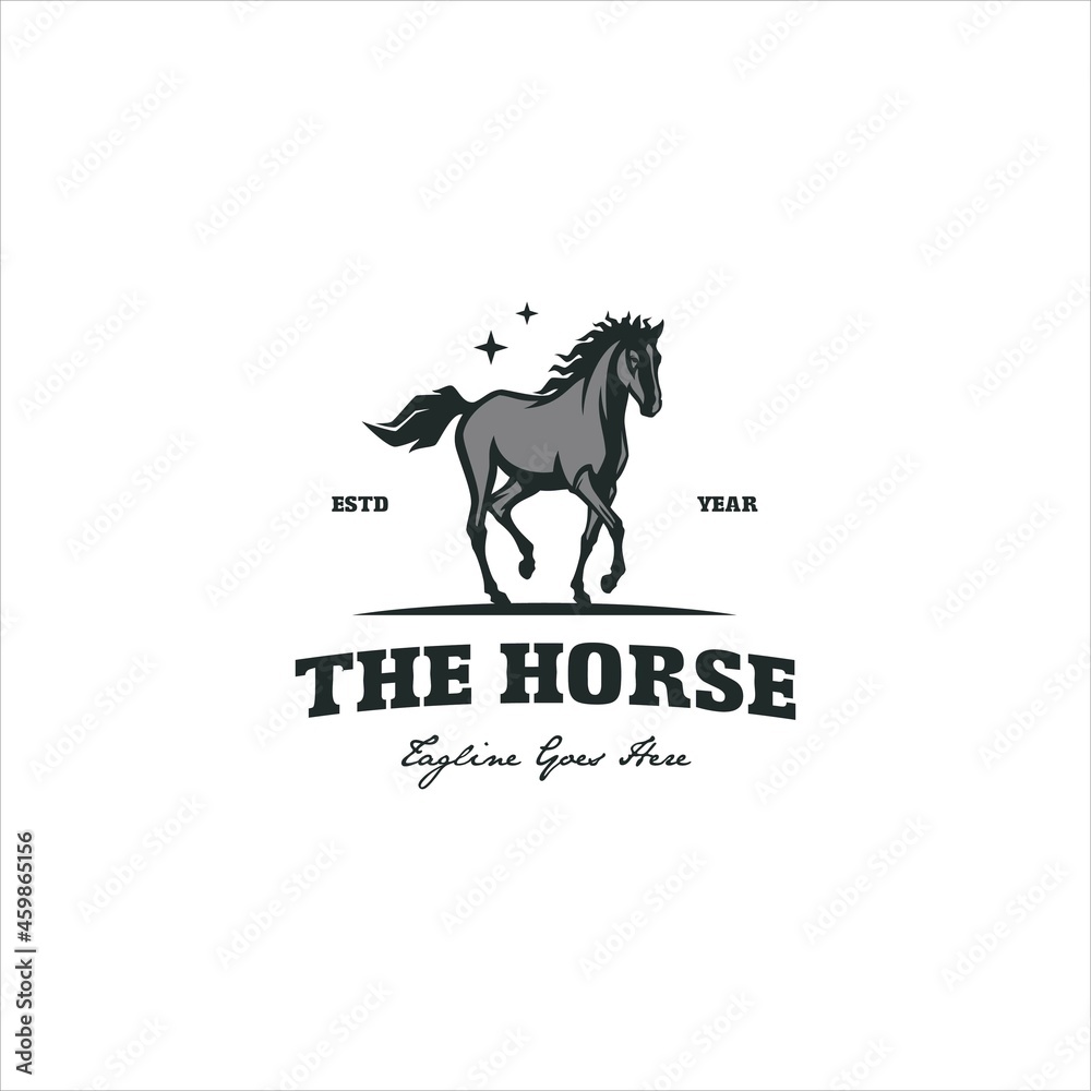 Horse Logo Design Vector Image