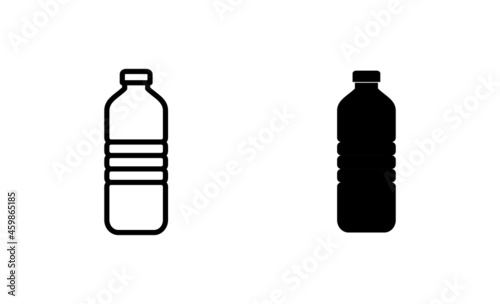 Bottle icons set. bottle sign and symbol