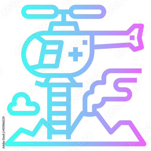 rappel line icon