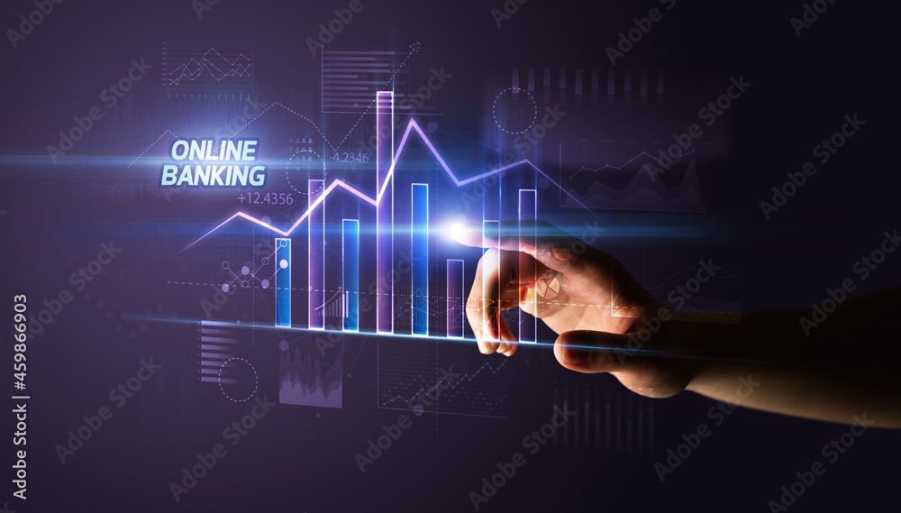 Hand touching business concept concept Hand touching business concept concept