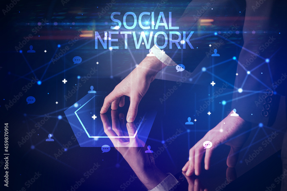 Navigating social networking with social icons Navigating social networking with social icons