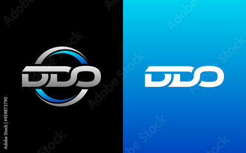 DDO Letter Initial Logo Design Template Vector Illustration