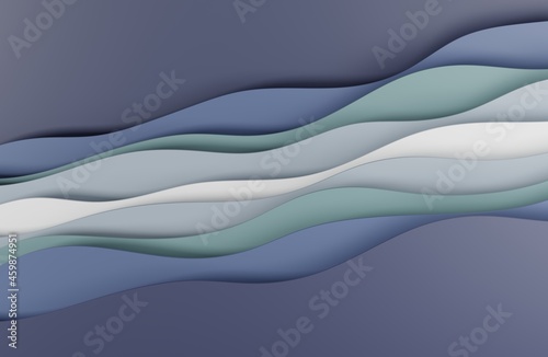 3D illustration Blue abstract texture.paper art style can be used in cover design,website backgrounds or advertising.