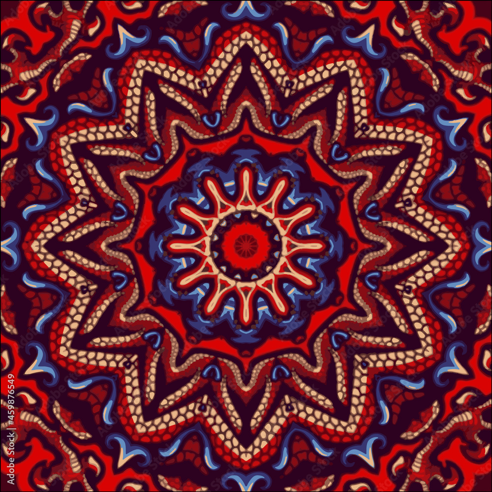 Abstract indian pattern with mandala. vintage beautiful background