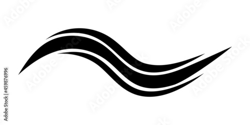 Swoosh sea wave logo templa...