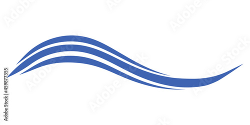 Sea ocean wave, wavy curved line symbol of summer vacation on the coast beach Free Download Sea ocean wave, wavy curved line symbol of summer vacation on the coast beach - GFXLoad