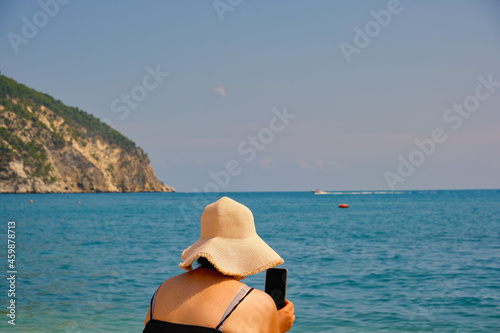 wide blue sea on the Gargano photo