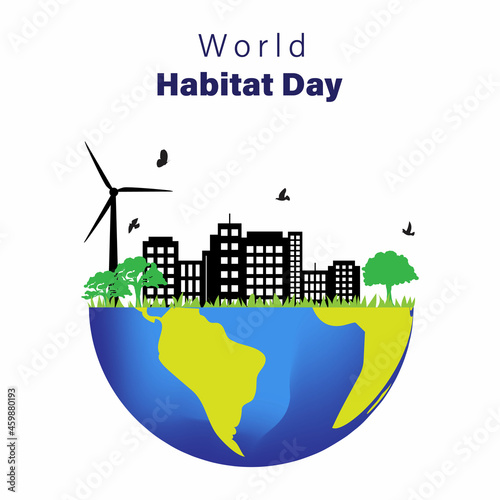 vector illustration for world habitat day