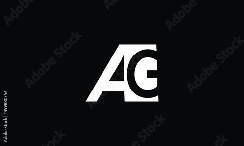 AG Letter Logo Alphabet Design Icon Vector Symbol, Vector 